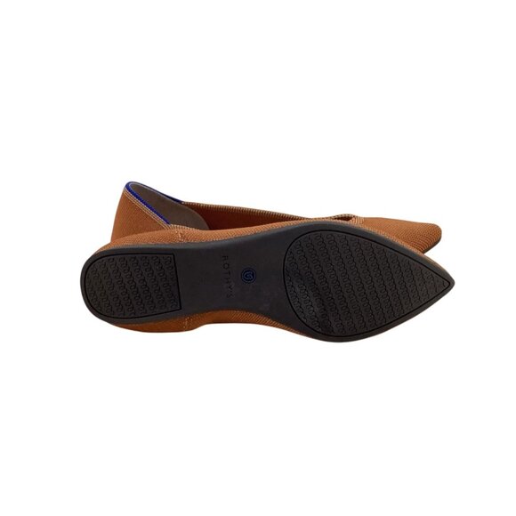 Women’s Rothy’s Pointy Toe Flats Burnt Orange Slip On Ballet Shoes Size 7.5 - Picture 7 of 8